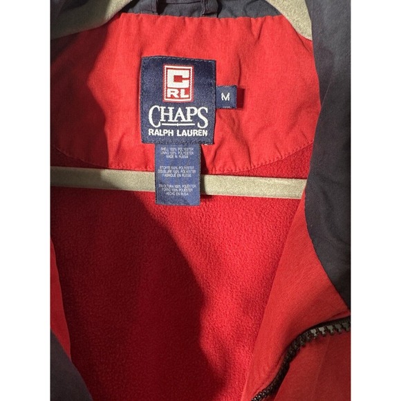 Vintage Chaps Ralph Lauren Full Zip Winter Coat XL Navy Blue read - Picture 3 of 8